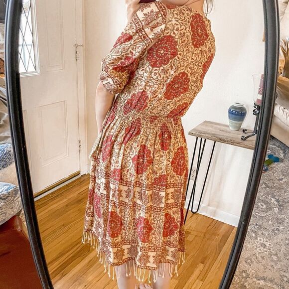 Zimmermann Tulsi Border Linen Midi Dress Jour-Echelle - Picture 3 of 9